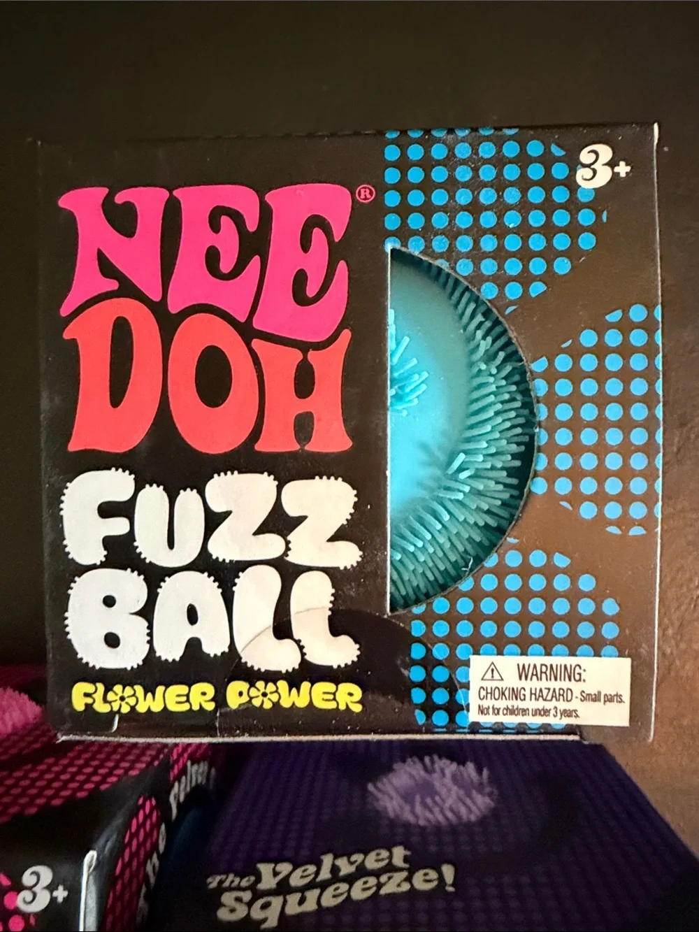 NEE DOH Fuzz Ball Pack - Blue, Pink, Purple 3 pack